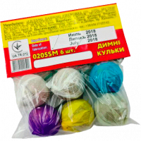 Димні кульки Димарики 0205 Sm (1 упаковка, 6 шт)